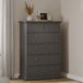 Wooden Chest Of 6 Drawers Tall - Paris