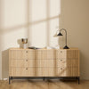Wooden Chest Of 6 Drawers Wide - Albany