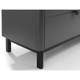 Wooden Chest Of 6 Drawers Wide - Chloe