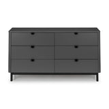 Wooden Chest Of 6 Drawers Wide - Chloe