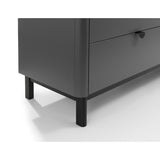 Wooden Chest Of 6 Drawers Wide - Chloe