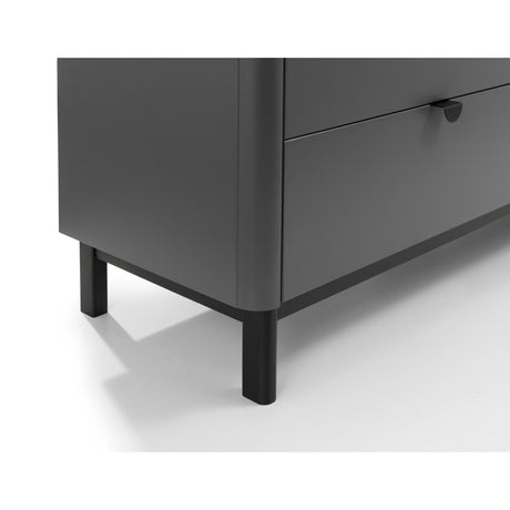 Wooden Chest Of 6 Drawers Wide - Chloe
