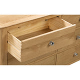 Wooden Chest Of 6 Drawers Wide - Cotswold