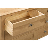Wooden Chest Of 6 Drawers Wide - Cotswold