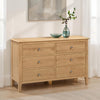 Wooden Chest Of 6 Drawers Wide - Cotswold