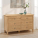 Wooden Chest Of 6 Drawers Wide - Cotswold