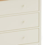 Wooden Chest Of 6 Drawers Wide - Coxmoor