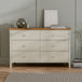 Wooden Chest Of 6 Drawers Wide - Coxmoor
