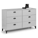 Wooden Chest Of 6 Drawers Wide - Lakers