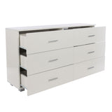 Wooden Chest Of 6 Drawers Wide - Lido