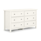Wooden Chest Of 6 Drawers Wide - Maine