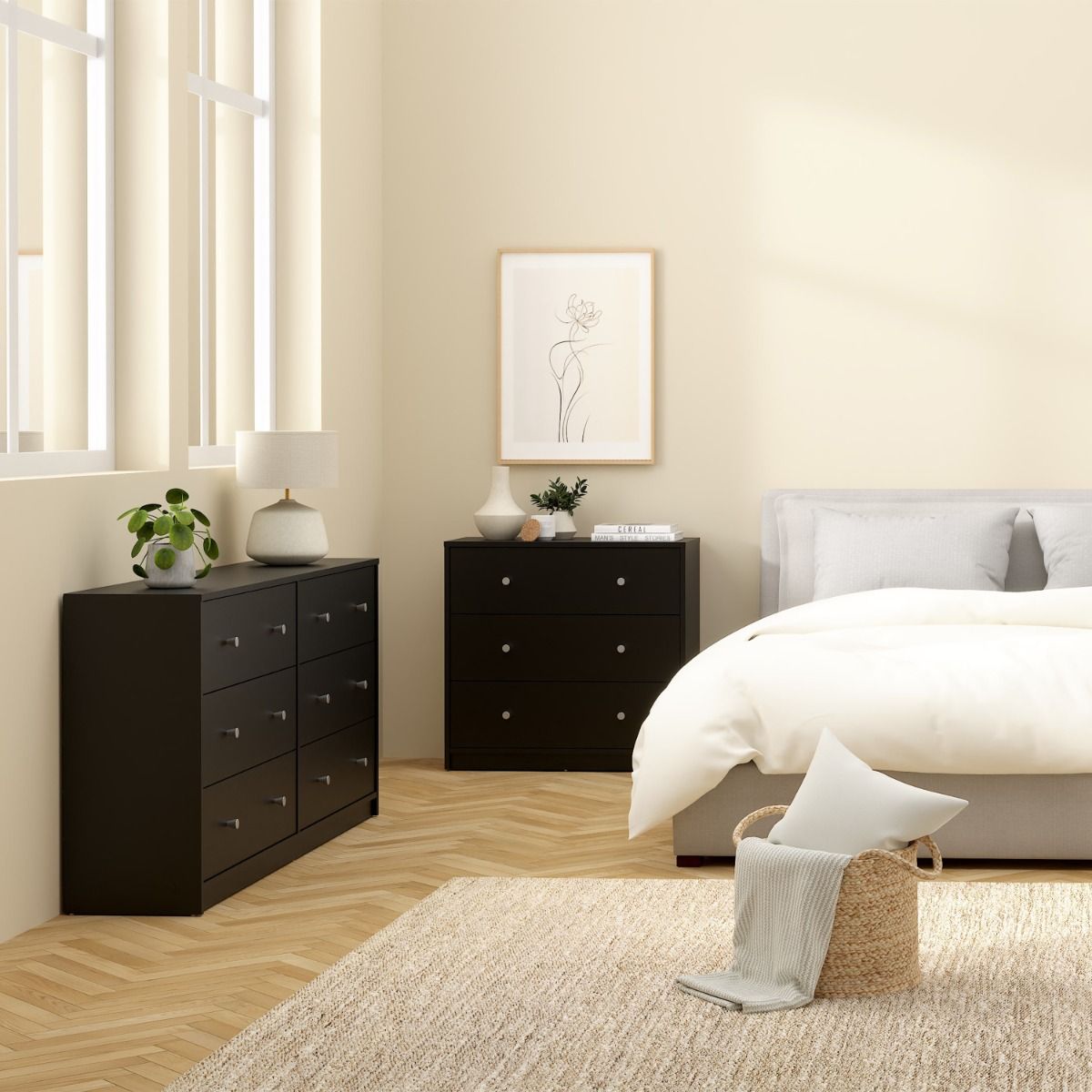 Wooden Chest Of 6 Drawers Wide - May
