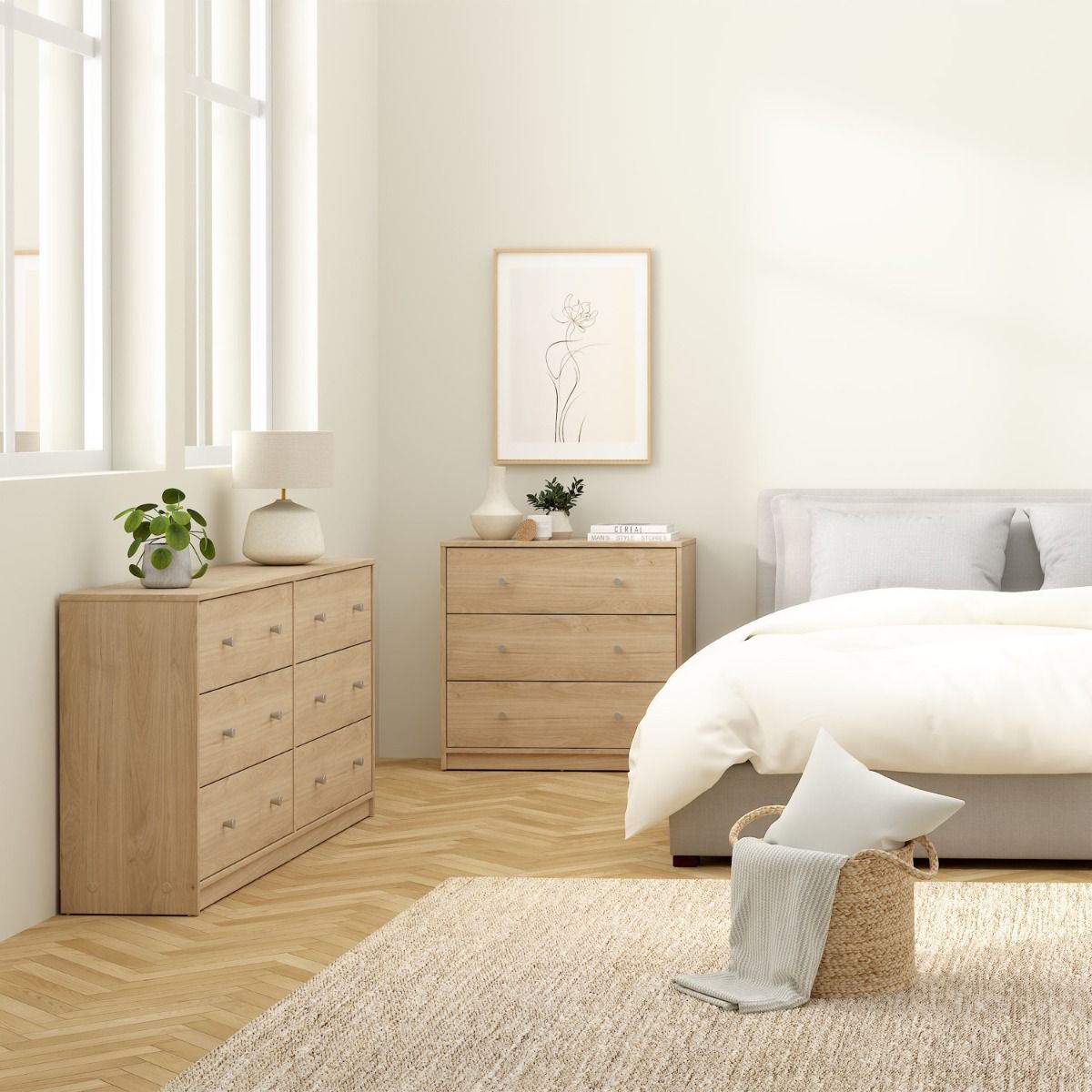 Wooden Chest Of 6 Drawers Wide - May