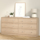 Wooden Chest Of 6 Drawers Wide - May