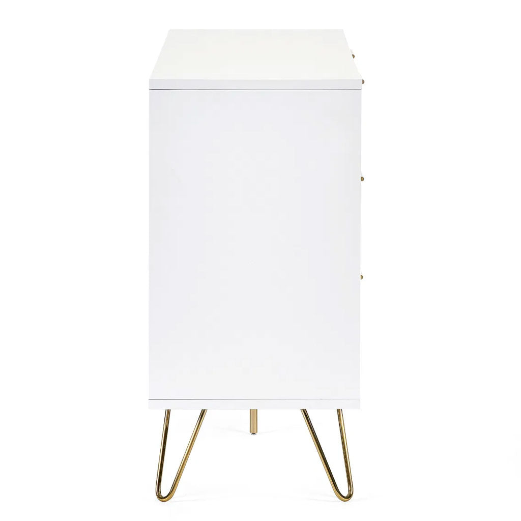 Wooden Chest Of 6 Drawers Wide - Murano