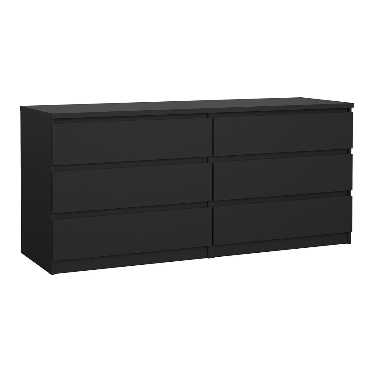 Wooden Chest Of 6 Drawers Wide - Naia