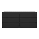 Wooden Chest Of 6 Drawers Wide - Naia