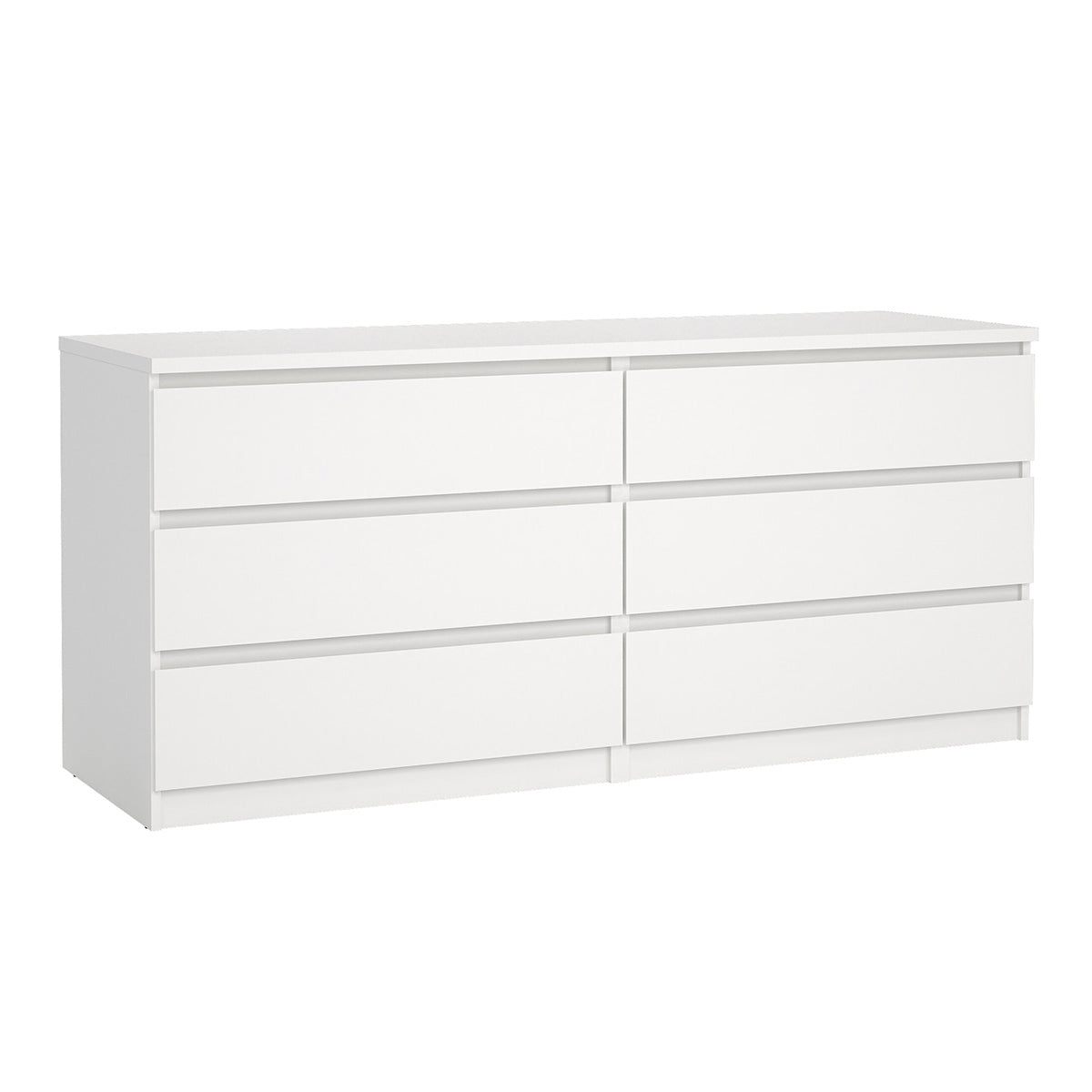 Wooden Chest Of 6 Drawers Wide - Naia