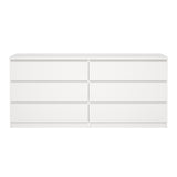 Wooden Chest Of 6 Drawers Wide - Naia