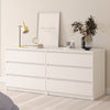 Wooden Chest Of 6 Drawers Wide - Naia
