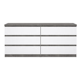 Wooden Chest Of 6 Drawers Wide - Naia
