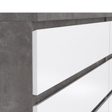 Wooden Chest Of 6 Drawers Wide - Naia
