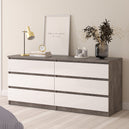 Wooden Chest Of 6 Drawers Wide - Naia