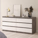 Wooden Chest Of 6 Drawers Wide - Naia