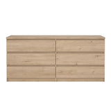 Wooden Chest Of 6 Drawers Wide - Naia