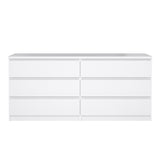 Wooden Chest Of 6 Drawers Wide - Naia