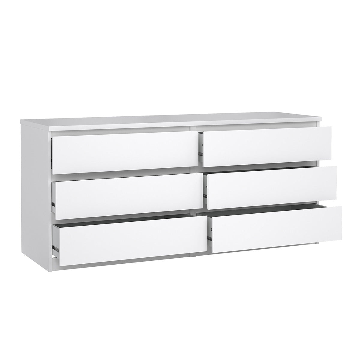 Wooden Chest Of 6 Drawers Wide - Naia