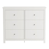 Wooden Chest Of 6 Drawers Wide - Nairn