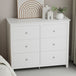 Wooden Chest Of 6 Drawers Wide - Nairn