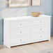 Wooden Chest Of 6 Drawers Wide - Radley