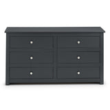 Wooden Chest Of 6 Drawers Wide - Radley