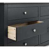 Wooden Chest Of 6 Drawers Wide - Radley