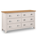Wooden Chest Of 6 Drawers Wide - Richmond