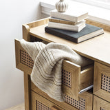 Wooden Chest Of 6 Drawers Wide - Sydney