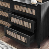 Wooden Chest Of 6 Drawers Wide - Sydney