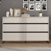 Wooden Chest Of 6 Drawers Wide - Zavala