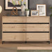 Wooden Chest Of 6 Drawers Wide - Zavala