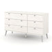 Wooden Chest Of 6 Drawers With Plastic Legs - Augusta