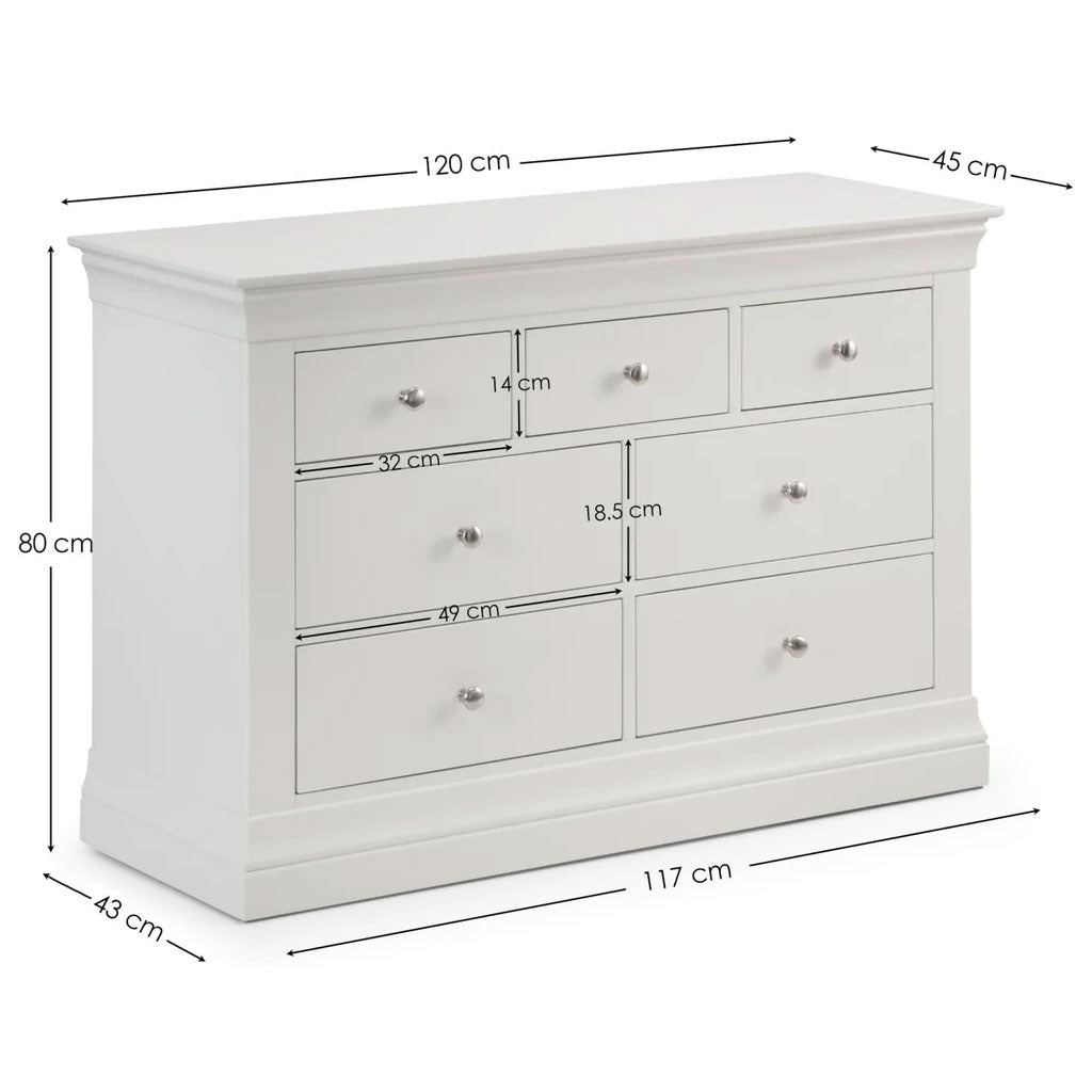 Wooden Chest Of 7 Drawers - Clermont