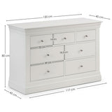 Wooden Chest Of 7 Drawers - Clermont