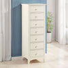 Wooden Chest Of 7 Drawers Narrow - Cameo