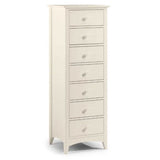 Wooden Chest Of 7 Drawers Narrow - Cameo
