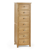 Wooden Chest Of 7 Drawers Narrow - Mallory