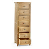 Wooden Chest Of 7 Drawers Narrow - Mallory