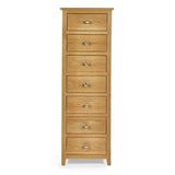 Wooden Chest Of 7 Drawers Narrow - Mallory
