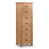 Wooden Chest Of 7 Drawers Narrow - Marlborough